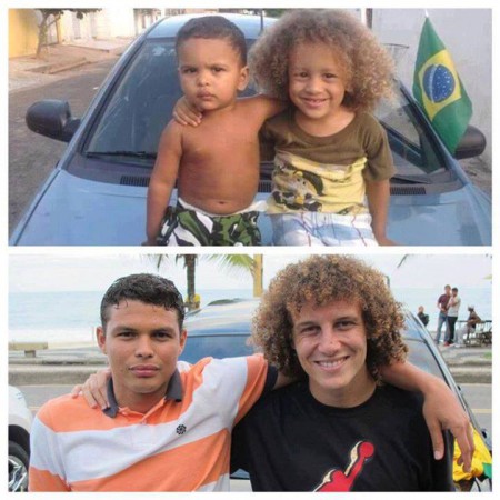DAVID LUIZ Y THIAGO SILVA